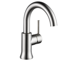 Delta Trinsic Single Hole Lav Faucet, Stainless Steel