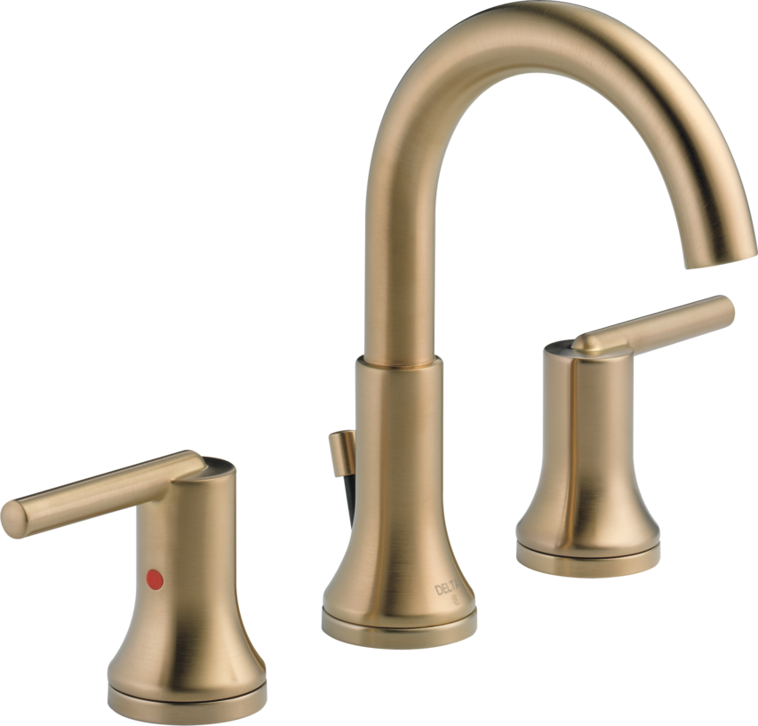 Delta Trinsic Widespread Lav Faucet, Gold