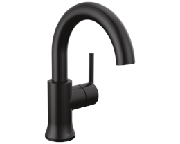Delta Trinsic Single Hole Lav Faucet, Matte Black