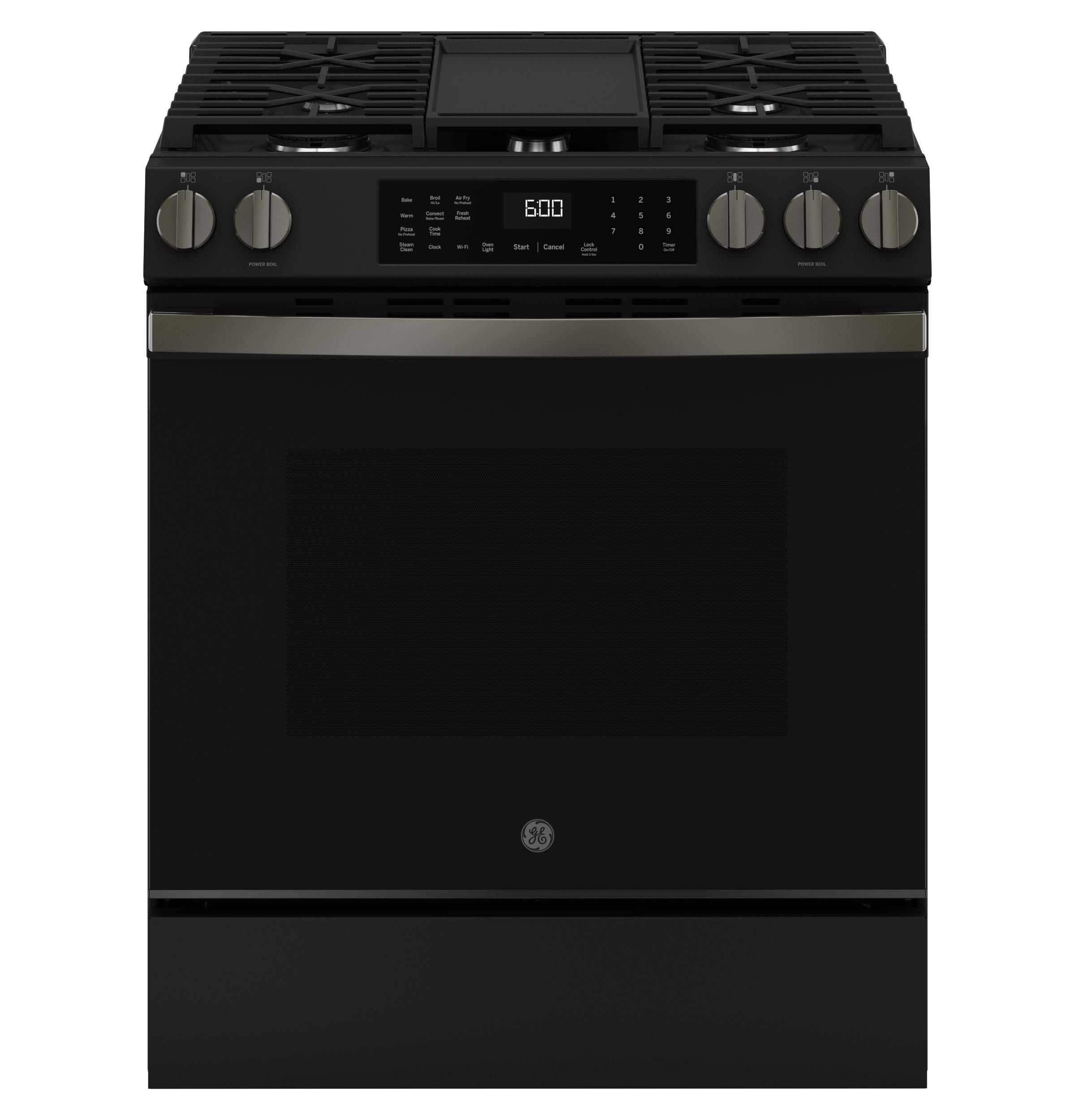 Gas Range, Black Slate, Tier 03