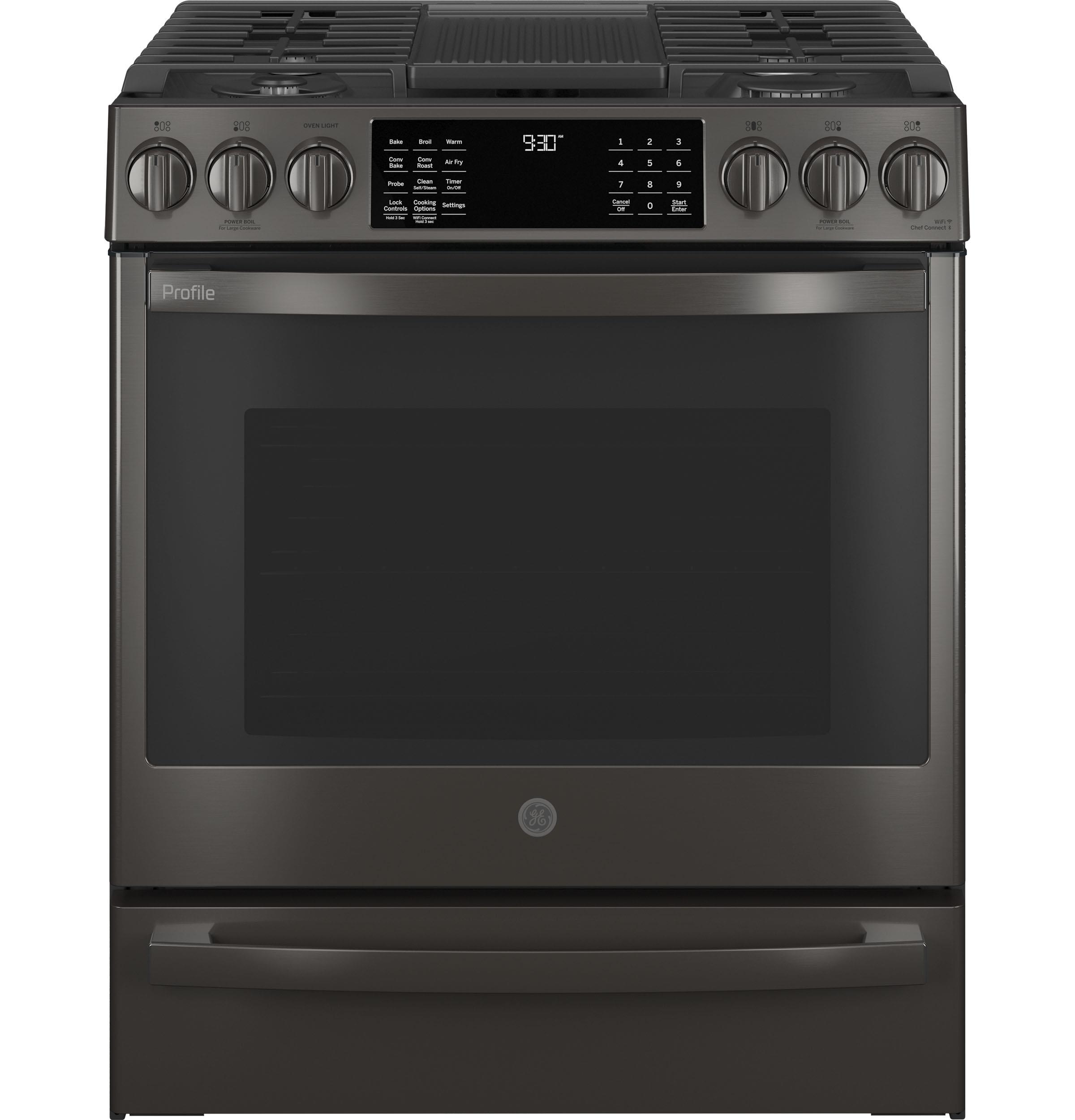 Gas Range, Black Stainless, Tier 04