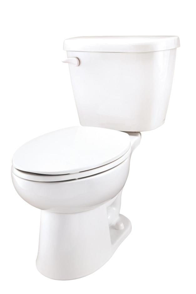 Gerber Bathroom Maxwell GWS20912 Elongated Toilet, 1.28gpf - White