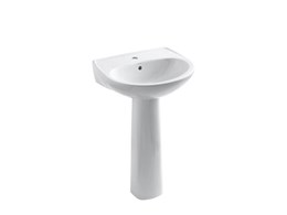 Upgrade to Sterling Pedestal Sink, single hole