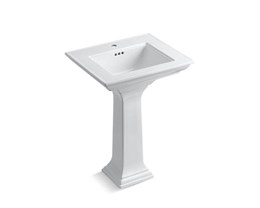 Upgrade to Kohler Memoirs Pedestal Sink, single hole