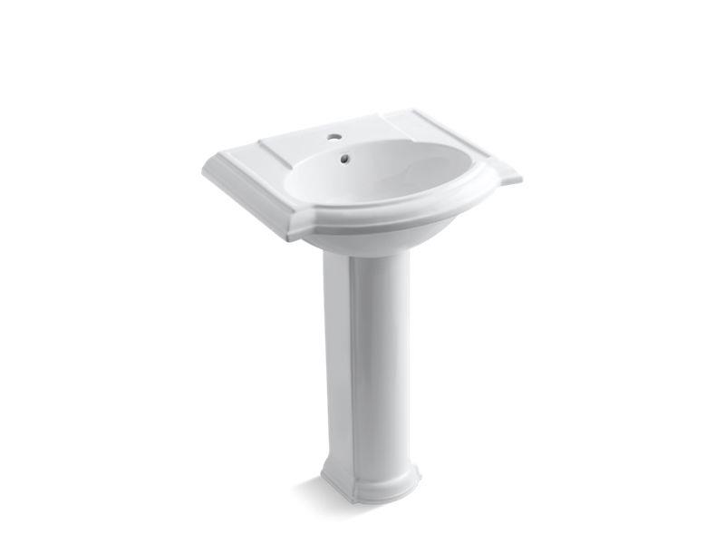 Upgrade to Kohler Devonshire Pedestal Sink, single hole