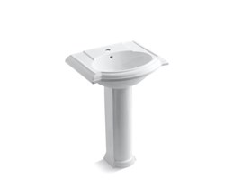 Upgrade to Kohler Devonshire Pedestal Sink, single hole