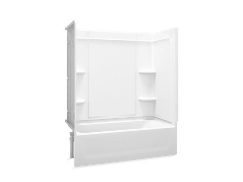 Sterling by Kohler Bathroom Medley 71370110/20, 60"x30" Vikrell Complete Smooth B/S Unit - White