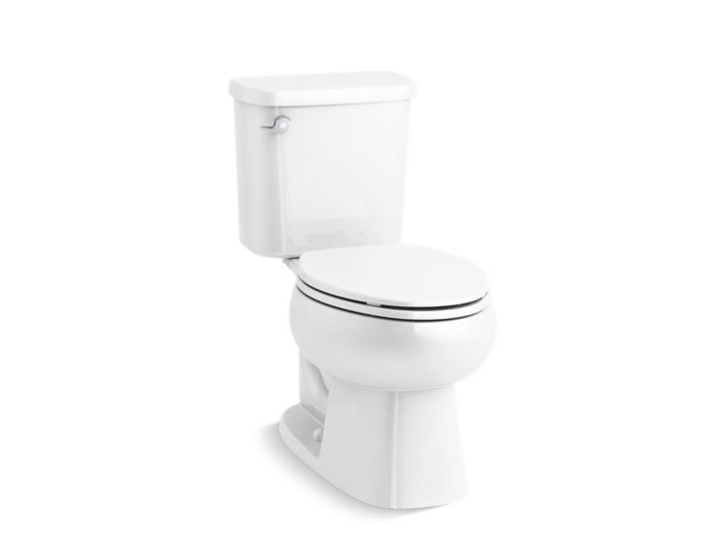 Sterling by Kohler Bathroom Windham 402321 Elongated Toilet, 1.28 gpf WaterSense - White