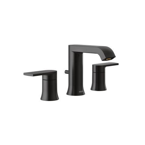 Moen GentaLX Widespread Lavatory Faucet, Matte Black