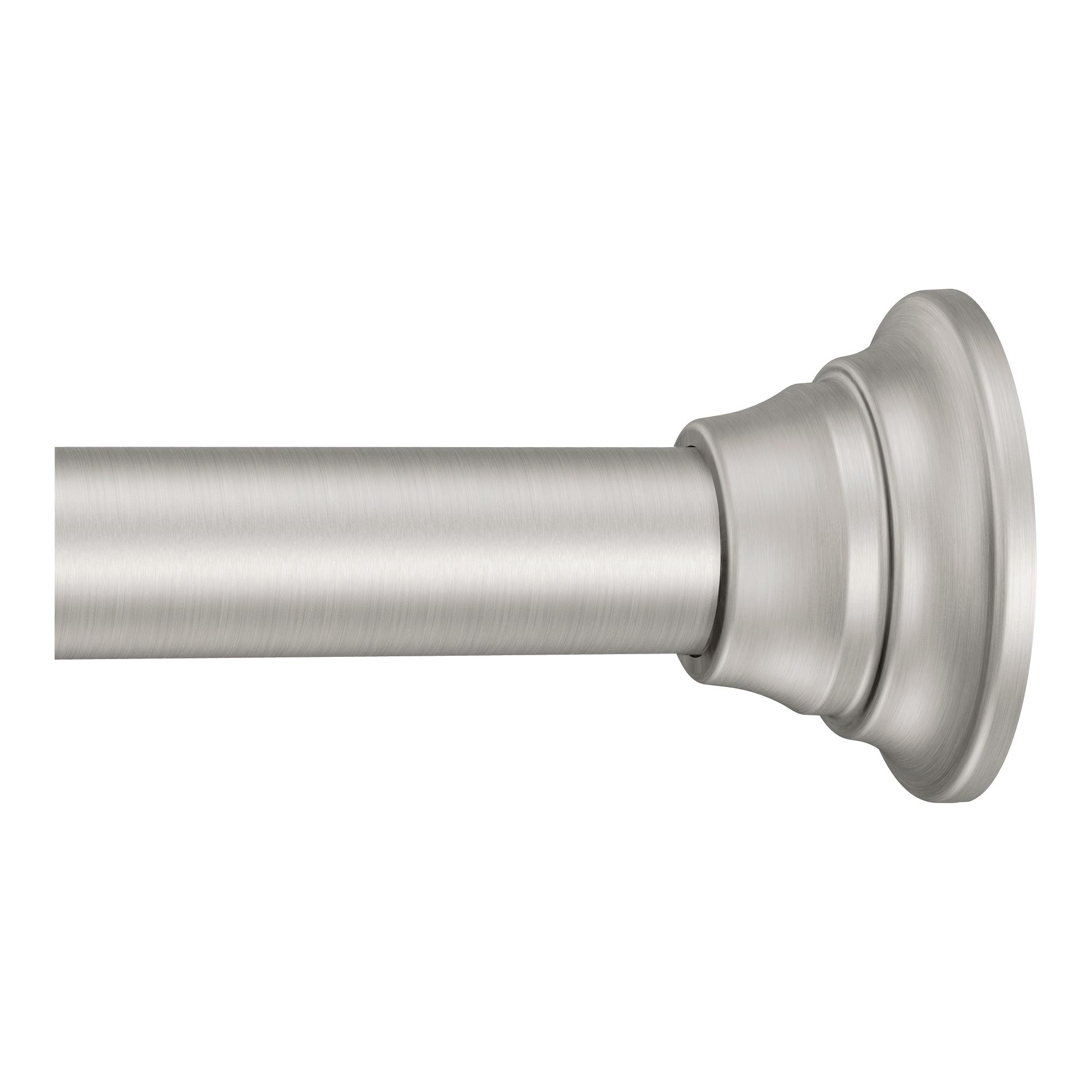 Upgrade Included Shower Rod to to Brushed Nickel, Straight