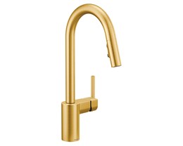 Moen Align Kitchen Faucet 7565BG One Handle High Arc with Pulldown Spout - Brushed Gold