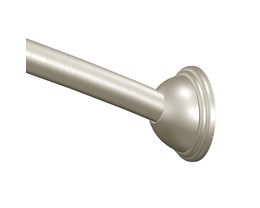 Upgrade Included 5 ft Shower Rod to Curved Shower Rod - Brushed Nickel