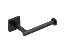 Moen Triva Bathroom Accessories Hand Towel Bar BP1886BL and Paper Holder BP1808BL - Matte Black