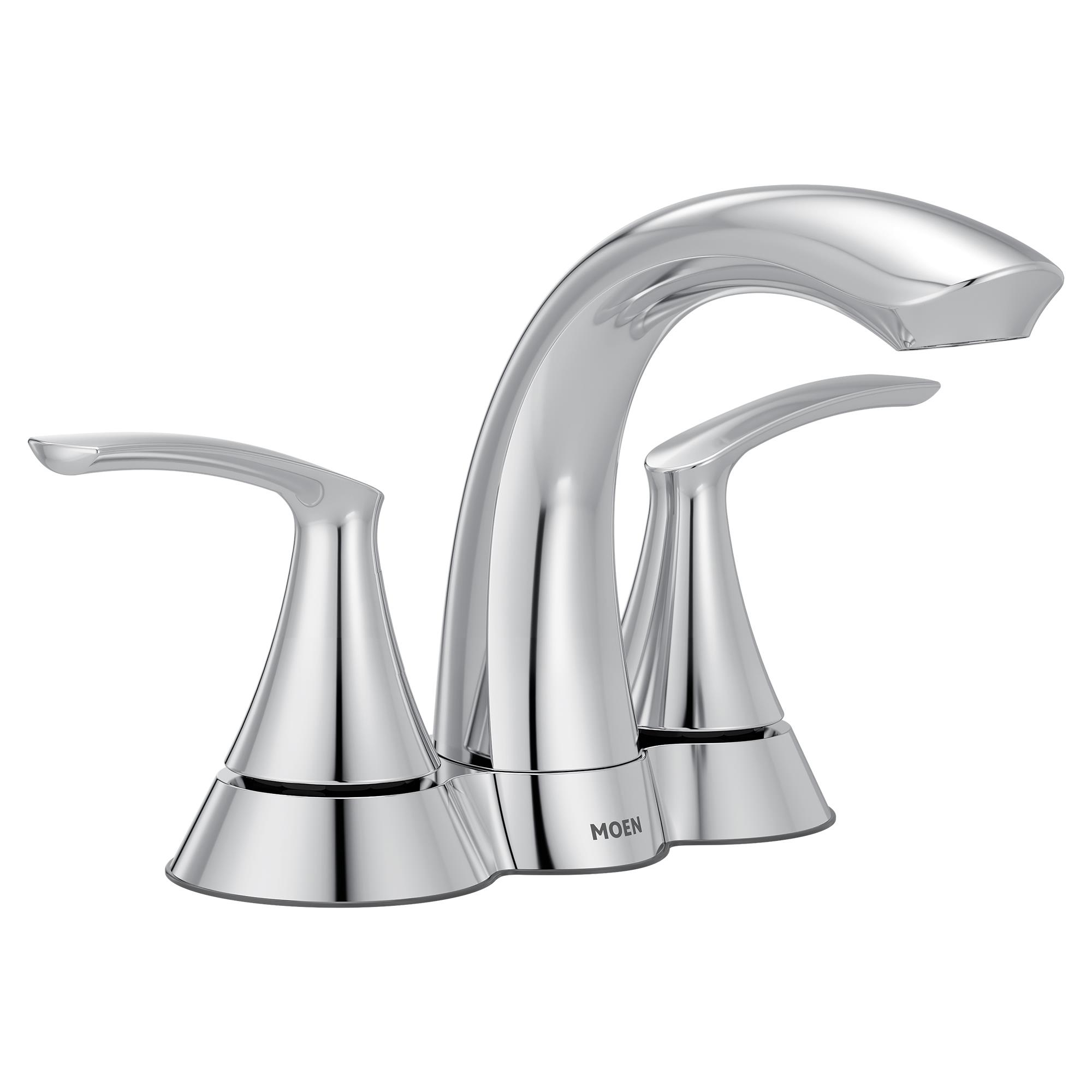 Moen Seena Bathroom Faucet 5012 WaterSense 2 Handle Low Arc Centerset Lav - Chrome