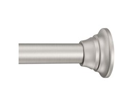 Upgrade Included Shower Rod to to Brushed Nickel, Straight