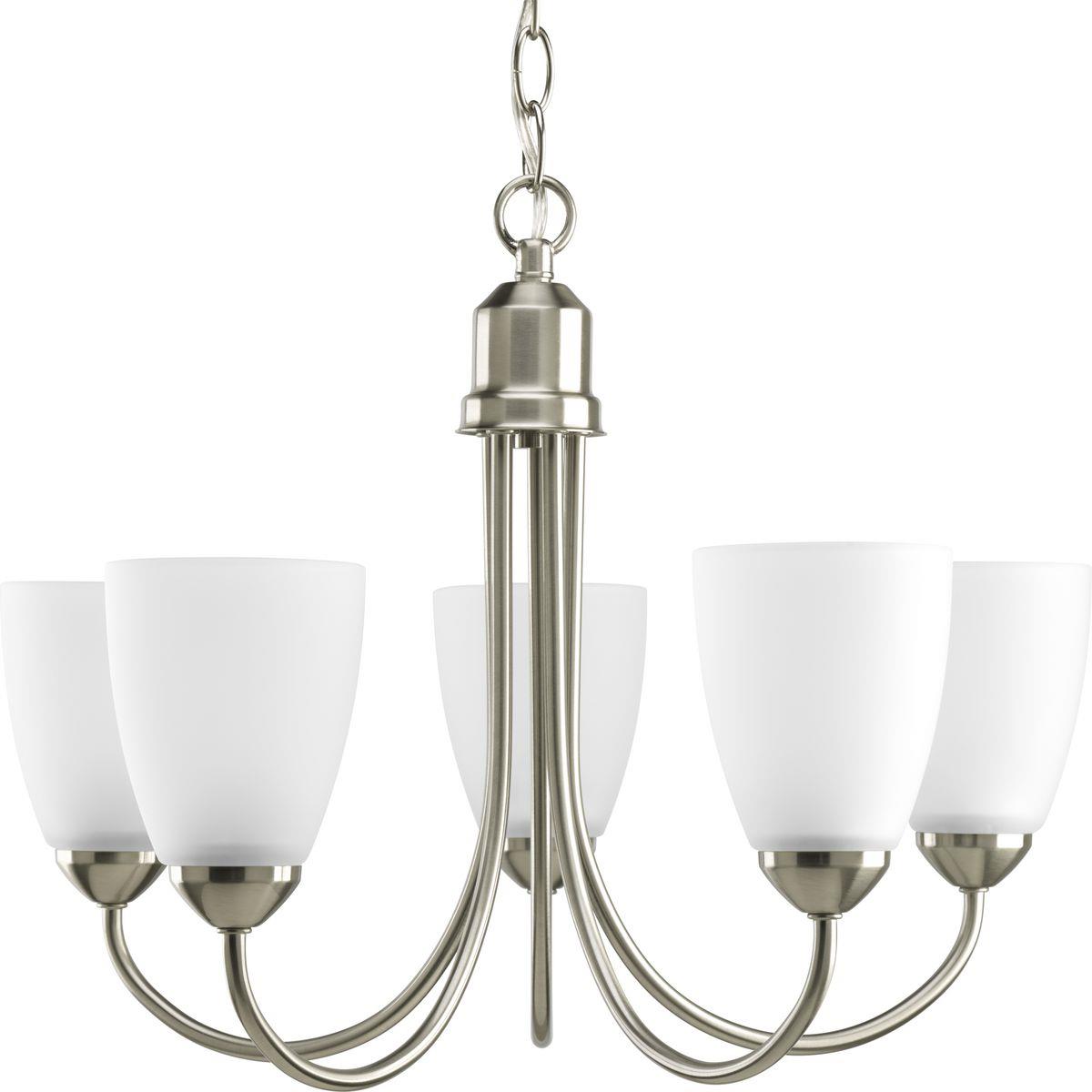 Included Dining Room Light, P4441-09 Gather Brushed Nickel