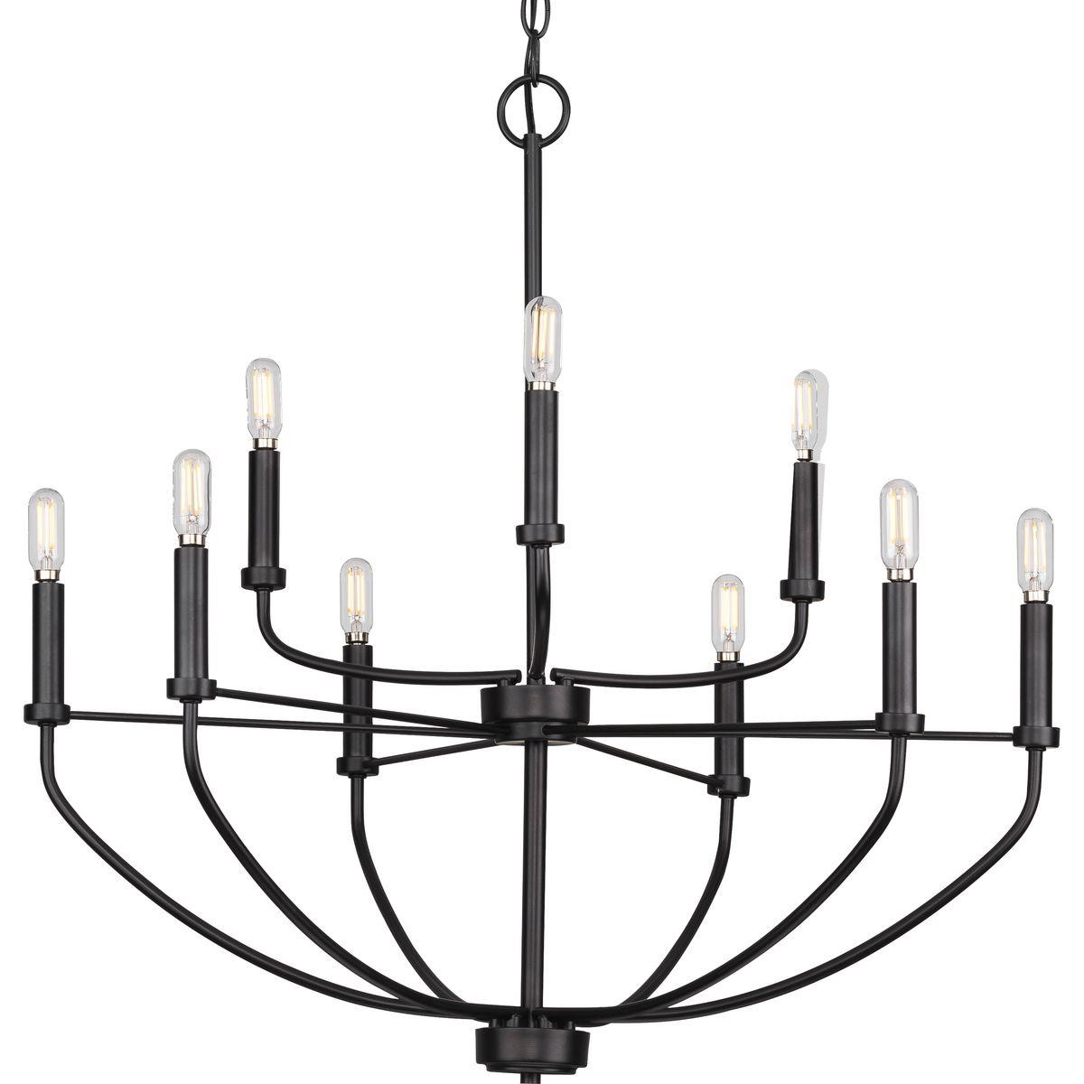 Change Dining Room Light to P400228-031 Leyden Matte Black