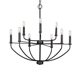 Change Dining Room Light to P400228-031 Leyden Matte Black