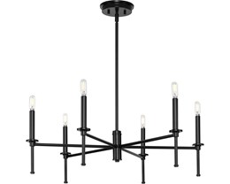 Change Dining Room Light to P400294-___ Elara Collection Six-Light Chandelier, Finish TBD