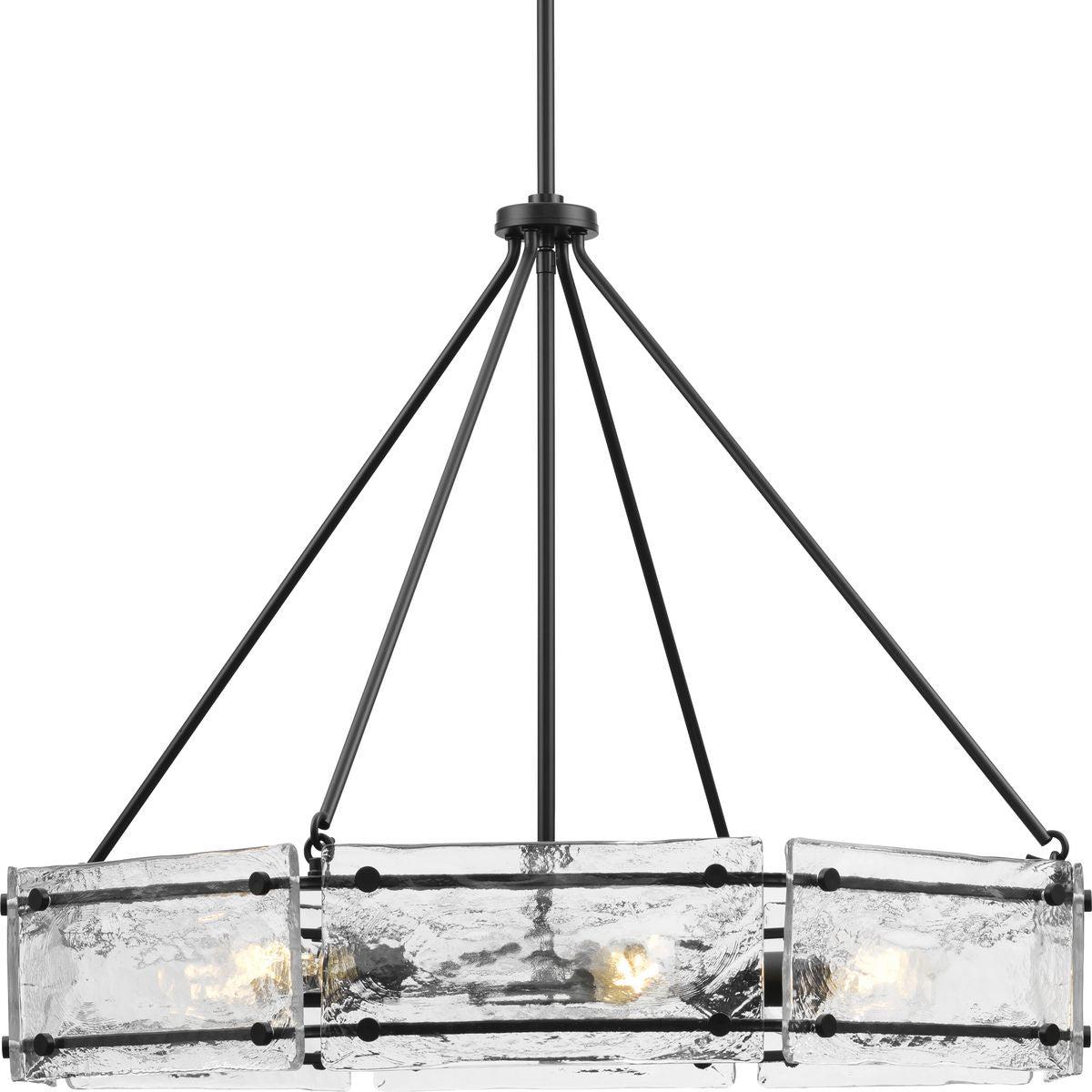 Dining Light, P400355-31M, Rivera Matte Black, Bulb=5316500