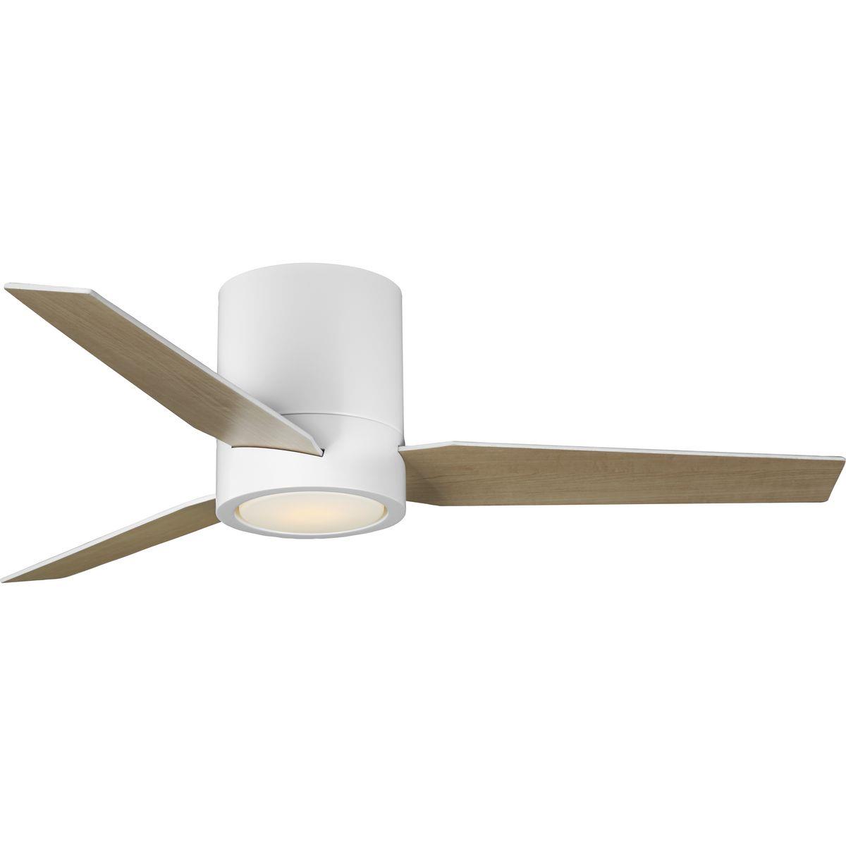 P250058-028-30 Braden Ceiling Fan - Matte White, LED lights, 1-Story Area