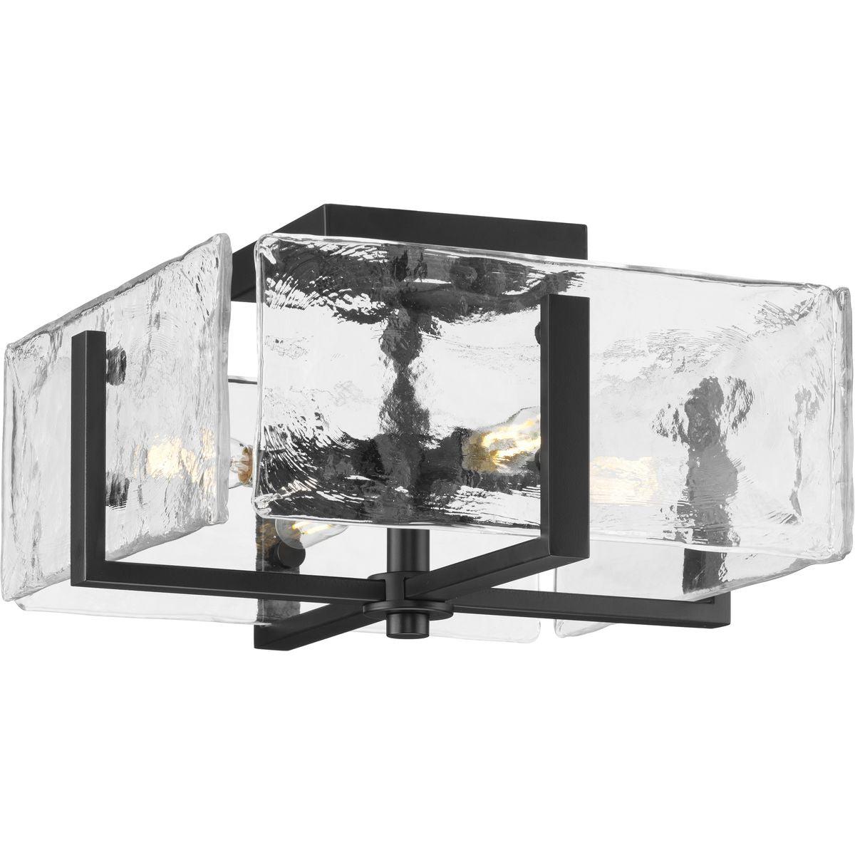 1-Story Foyer Light, P350271-31M, Rivera Matte Black, Bulb=5334000