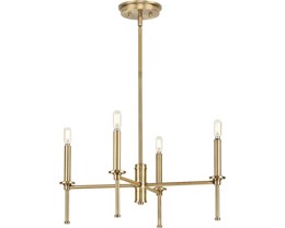 Change Breakfast Light to P400293-___ Elara Collection Four-Light Chandelier, Finish TBD