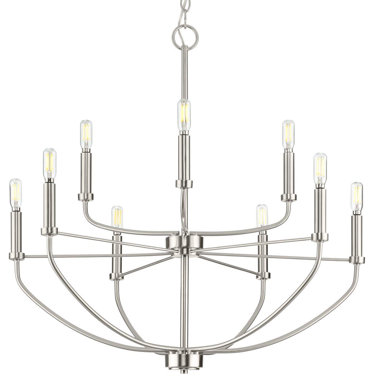 Change Dining Room Light to P400228-009 Leyden Brushed Nickel