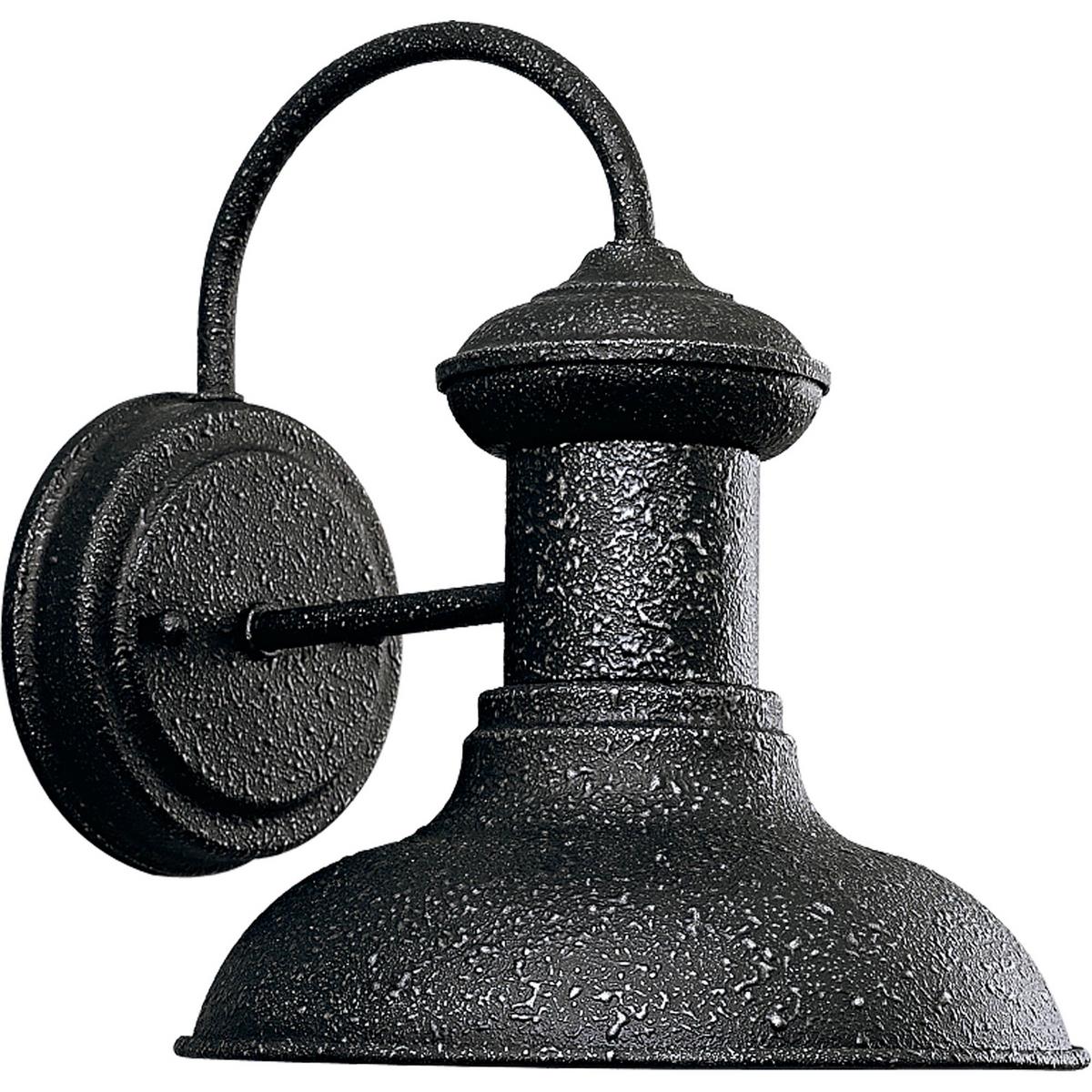 Upgrade Side or Rear Door Light, P5721-71 Brookside 8in Textured Gilded Iron w/Std A19