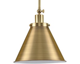 Change Recessed to P500325-163 Hinton 12.25in Vintage Brass, Large Pendant