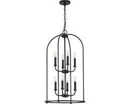 Change 2-Story Foyer Light to P500303-031 Leyden Matte Black