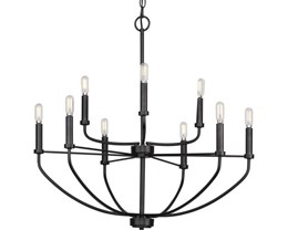 Change Dining Room Light to P400228-031 Leyden Matte Black