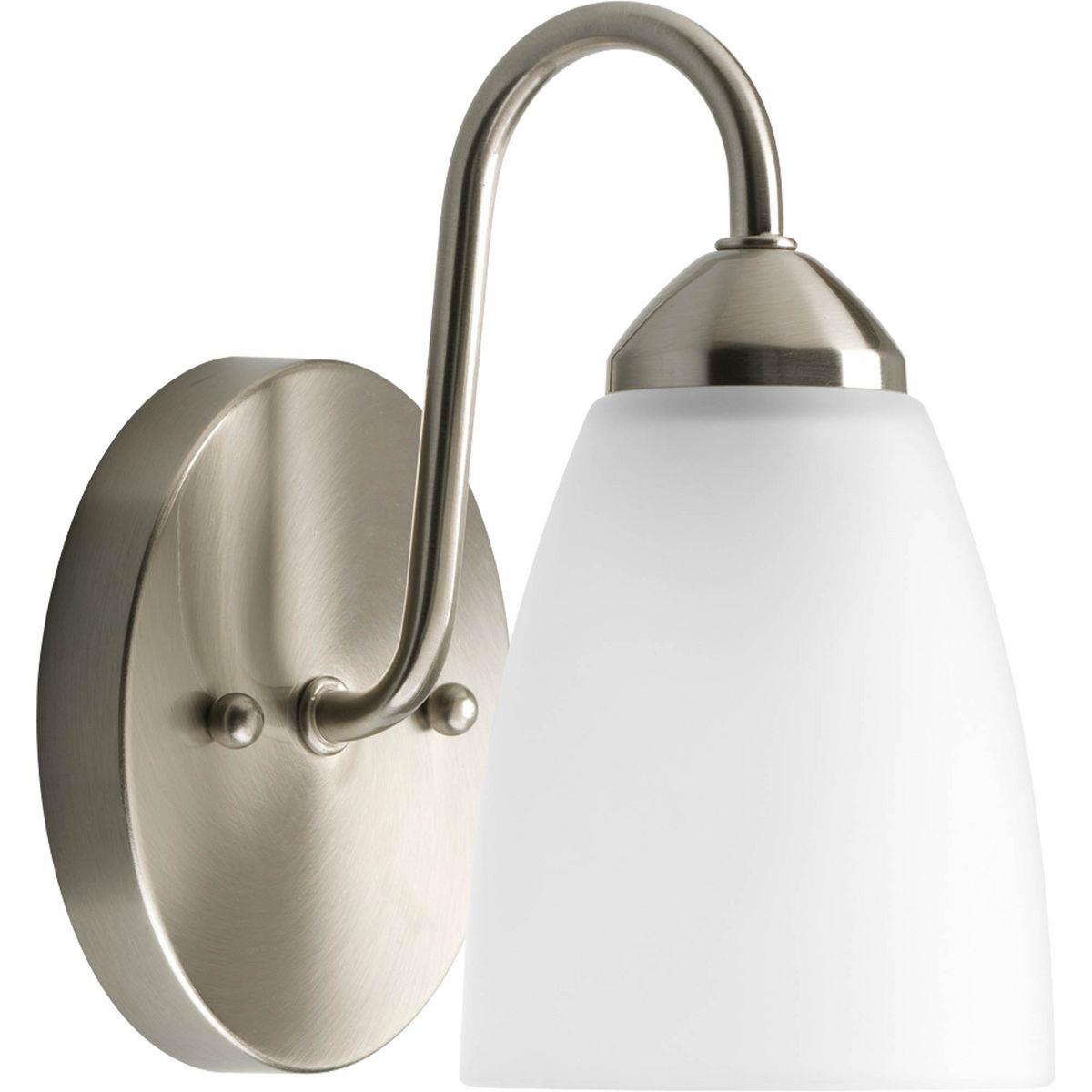 Change 42 inch Vanity Light to (2) Sconce Lights - Gather Brushed Nickel