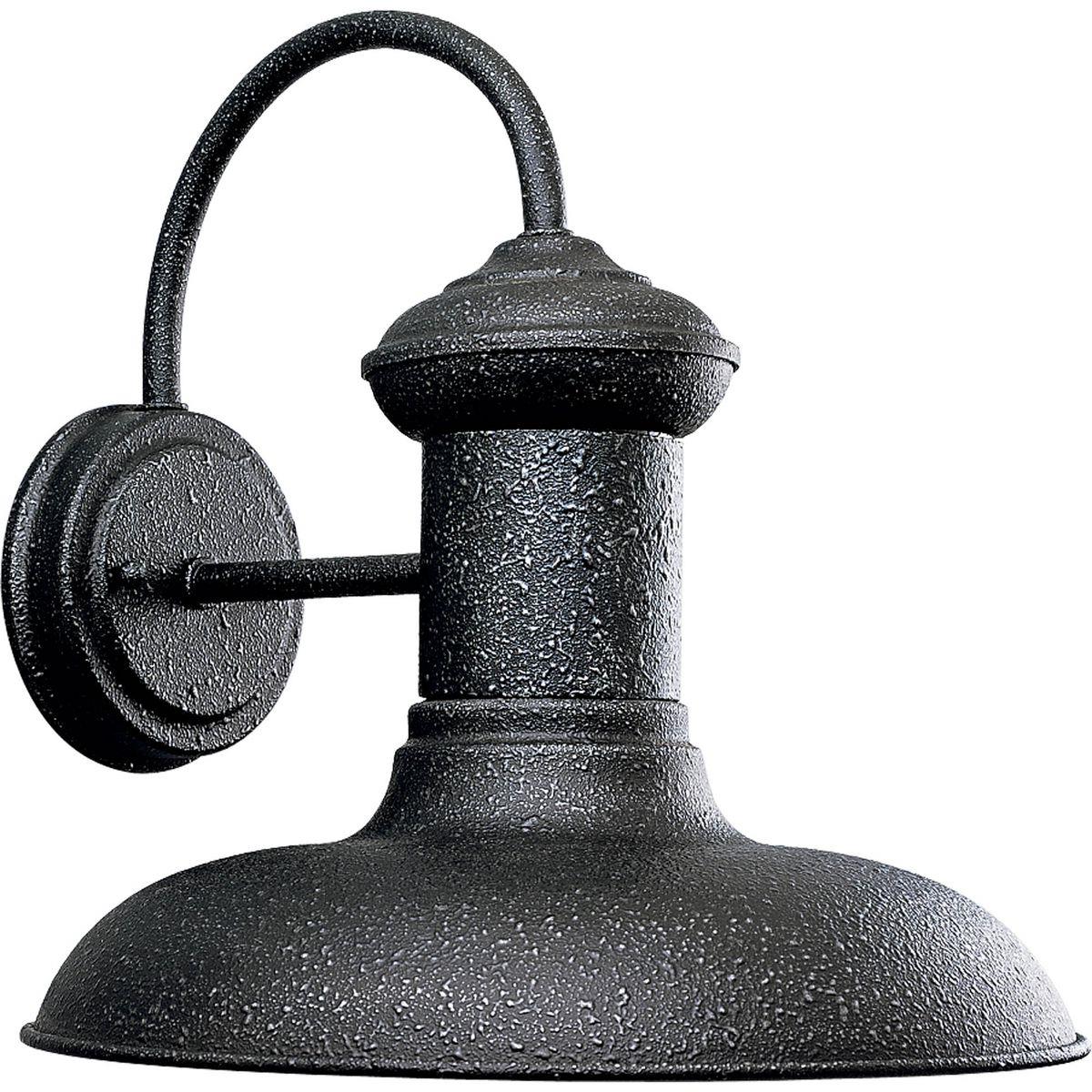 Upgrade Porch or Garage Light, P5723-71 Brookside 12in Textured Gilded Iron w/Std A19