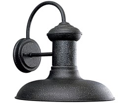Upgrade Porch or Garage Light, P5723-71 Brookside 12in Textured Gilded Iron w/Std A19