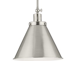 Change Recessed to P500325-009 Hinton 12.25in Brushed Nickel, Large Pendant