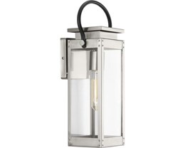 Upgrade Side or Rear Door Light, P560004-135 Union Square Stainless Steel w/Clear E26 T10