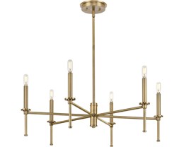 Change Dining Room Light to P400294-___ Elara Collection Six-Light Chandelier, Finish TBD