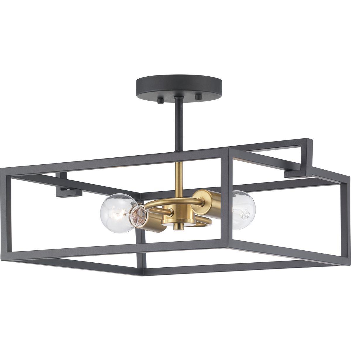 Change 1-Story Foyer Light to P350120-143 Blakely Graphite / Satin Brass
