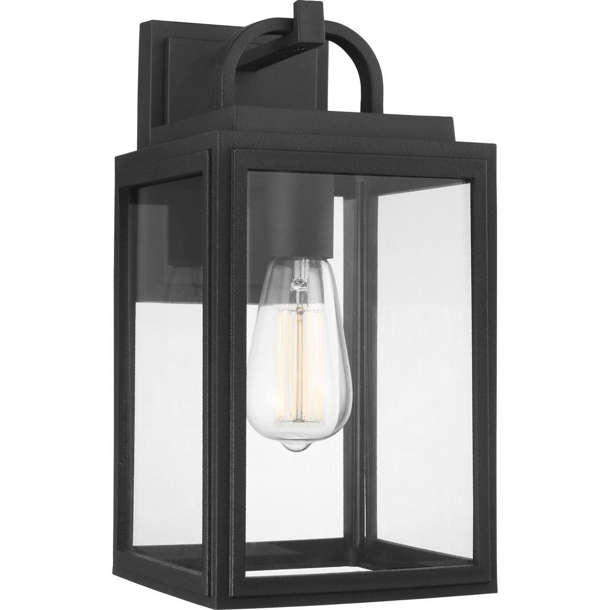 Upgrade Porch or Garage Light, P560175-031 Grandbury Black w/Clear ST19