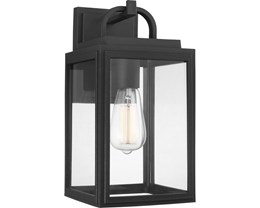 Upgrade Porch or Garage Light, P560175-031 Grandbury Black w/Clear ST19
