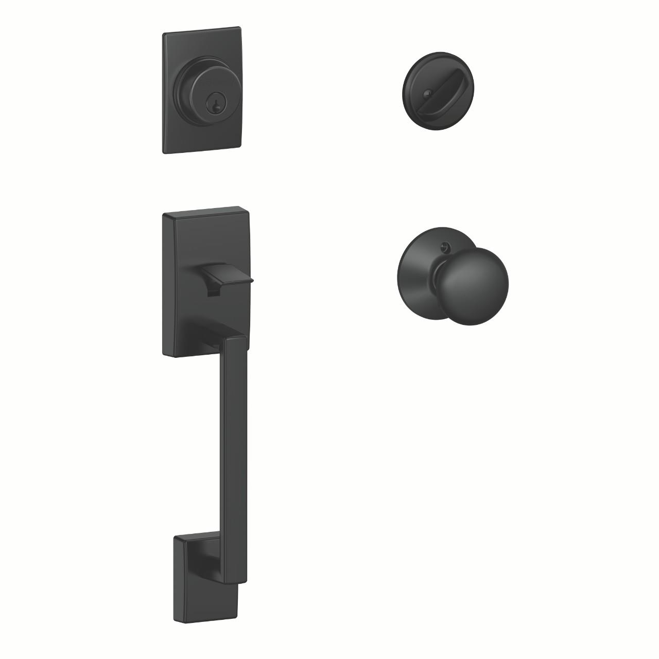 Neighborhood Feature - Century Front Door Handleset, Matte Black