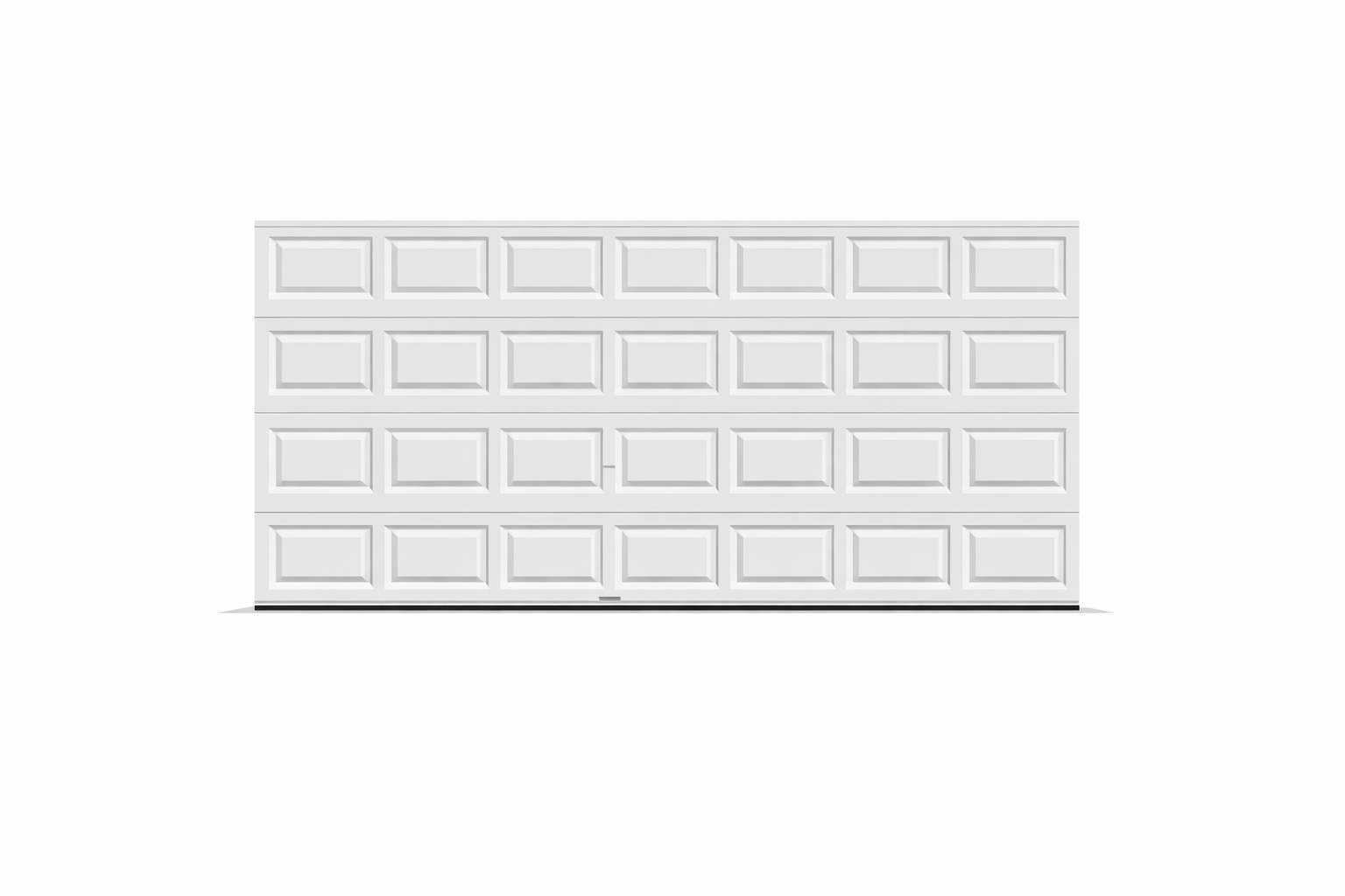 Clopay 1500, Steel Insulated Short Panel Door 16’ x 7’