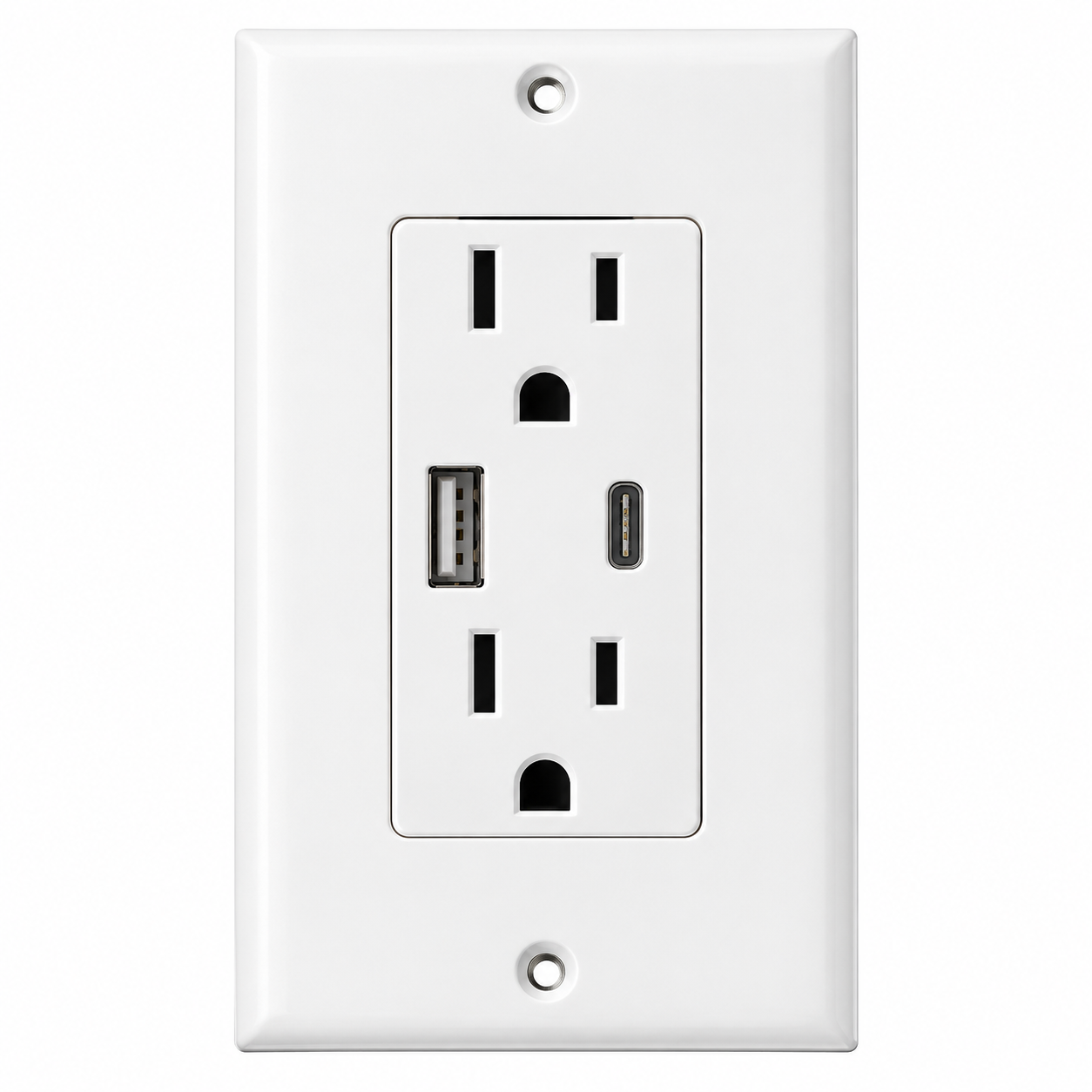 Add 15A Duplex Receptacle with USB A and C Ports