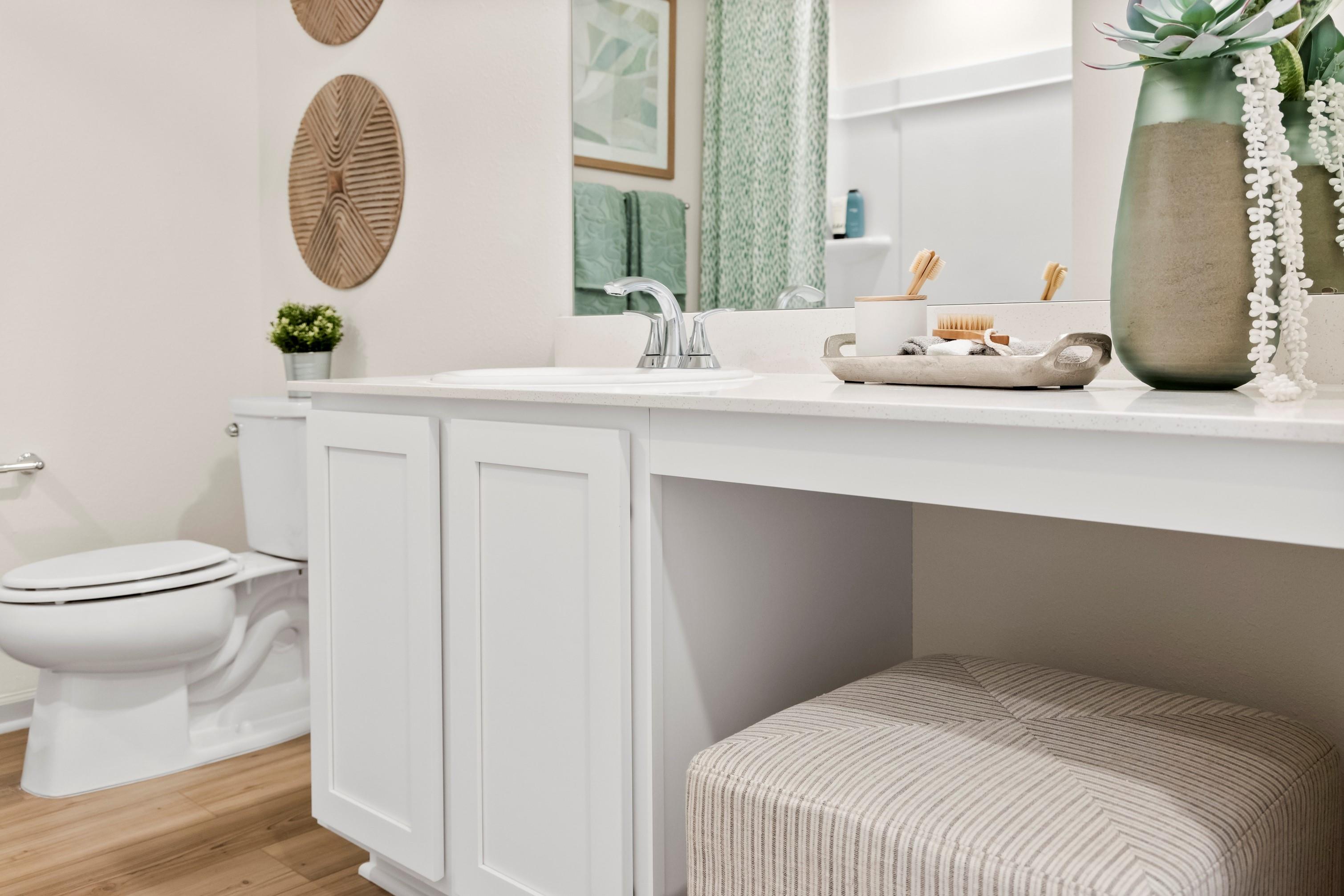 Bathroom 2 Extended Cabinet with Knee Space