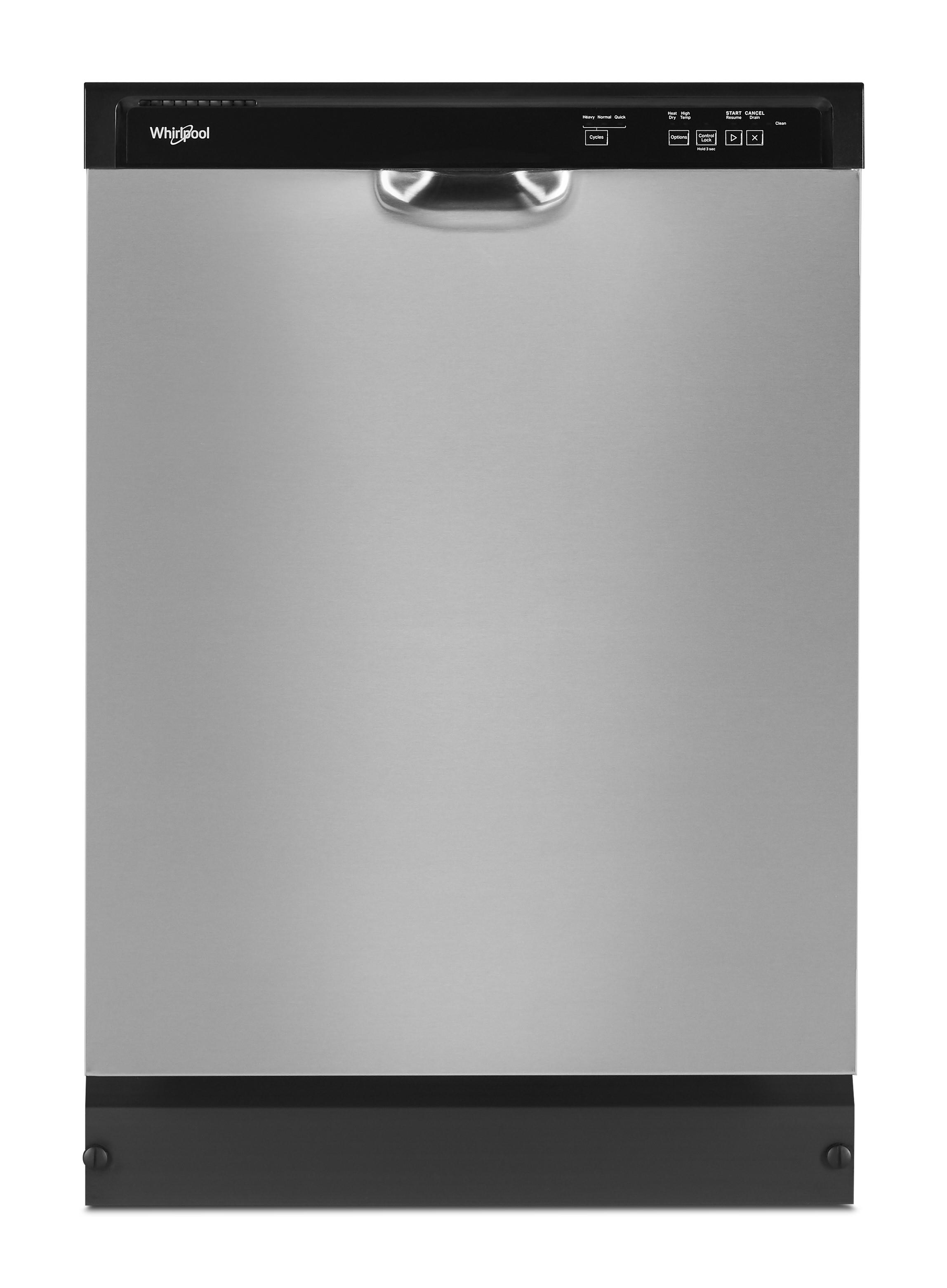 Whirlpool WDF332PAMS Energy Star Tall Tub Dishwasher, 59 dBA, 3 Cycle, Heated Dry, High, Cycle Memory-Stainless