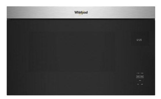 Whirlpool WMMF5930PZ 1.1CuFt Flush Mount Microwave, Turntable-Free, 3-Speed 300 CFM, 1,000 Watt - Fingerprint Resistant